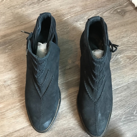 Free People Black Suede Booties - Picture 3 of 3